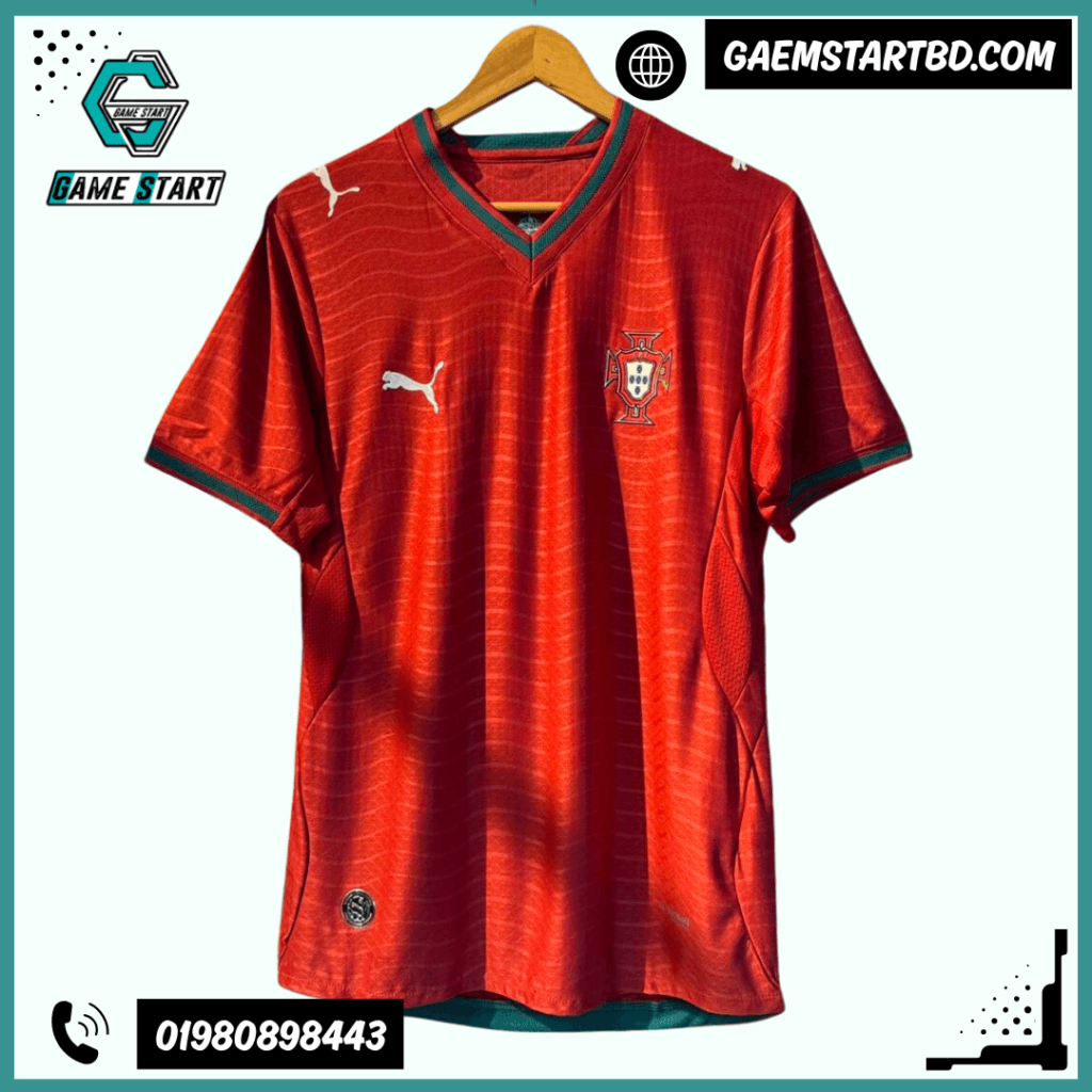 Portugal Home Kit World Cup 2026 Player Edition Premium Football Jersey Bangladesh