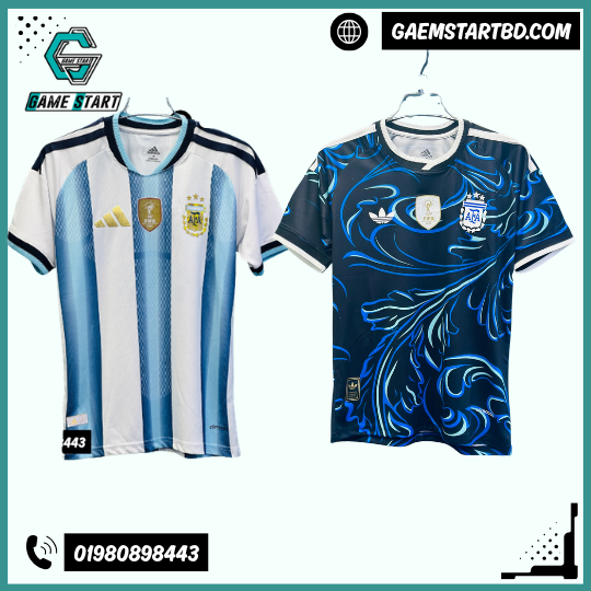 Argentina Home and Away Combo Jersey World Cup 2026 BD Premium Player Version