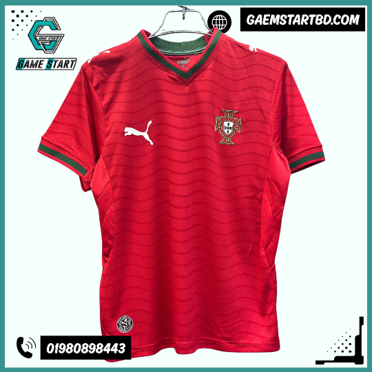 Portugal World Cup 2026 Home Jersey Player Version Red Green Kit Bangladesh